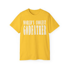 Load image into Gallery viewer, World’s Coolest Godfather T-Shirt – Respect the Shirt