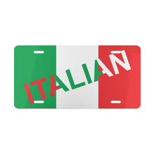 Load image into Gallery viewer, Italian Flag Vanity Plate
