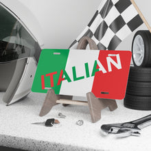 Load image into Gallery viewer, Italian Flag Vanity Plate