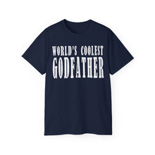 Load image into Gallery viewer, World’s Coolest Godfather T-Shirt – Respect the Shirt