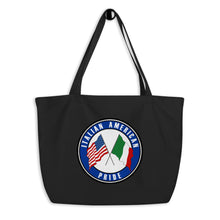 Load image into Gallery viewer, Italian American Pride Large organic tote bag
