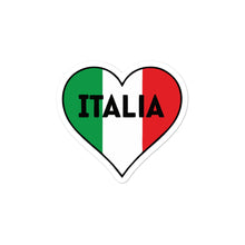 Load image into Gallery viewer, Italia Heart & Flag Decal Bubble-free stickers