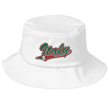 Load image into Gallery viewer, Italy Flag Tail Old School Bucket Hat