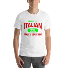 Load image into Gallery viewer, Property Of Italian Color Italian Short-Sleeve Unisex T-Shirt