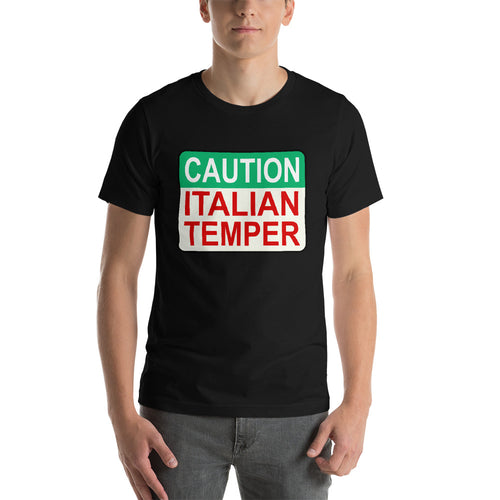 Caution Italian Temper Short-Sleeve Unisex T-Shirt - Guidogear