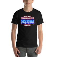 Load image into Gallery viewer, World&#39;s Greatest Godfather Short-Sleeve Unisex T-Shirt - Guidogear
