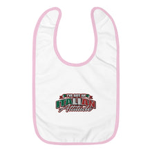 Load image into Gallery viewer, I've Got An Italian Attitude Embroidered Baby Bib - Guidogear