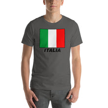 Load image into Gallery viewer, Italia Flag Short-Sleeve Unisex T-Shirt - Guidogear
