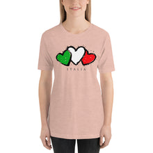 Load image into Gallery viewer, Italian Hearts Short-Sleeve Unisex T-Shirt - Guidogear
