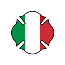 Load image into Gallery viewer, Italian Firefighters Flag Bubble-free stickers - Guidogear
