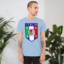 Load image into Gallery viewer, Italia Soccer Shield Short-Sleeve Unisex T-Shirt - Guidogear
