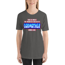 Load image into Gallery viewer, World&#39;s Greatest Godmother Short-Sleeve Unisex T-Shirt - Guidogear
