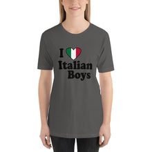 Load image into Gallery viewer, I Love Italian Boys Short-Sleeve Unisex T-Shirt - Guidogear
