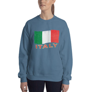 Vintage Italy Flag Unisex Sweatshirt - Guidogear