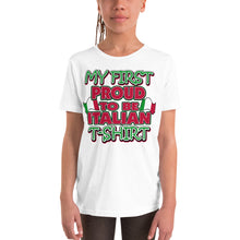 Load image into Gallery viewer, My First Proud To Be Italian Youth Short Sleeve T-Shirt - Guidogear