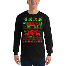Load image into Gallery viewer, Italian Ugly Christmas Sweater Design Long Sleeve Shirt - Guidogear