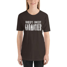 Load image into Gallery viewer, World's Coolest Godmother Short-Sleeve Unisex T-Shirt - Guidogear