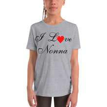 Load image into Gallery viewer, I Love Nonna Youth Short Sleeve T-Shirt - Guidogear
