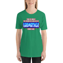 Load image into Gallery viewer, World&#39;s Greatest Godmother Short-Sleeve Unisex T-Shirt - Guidogear
