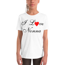 Load image into Gallery viewer, I Love Nonna Youth Short Sleeve T-Shirt - Guidogear