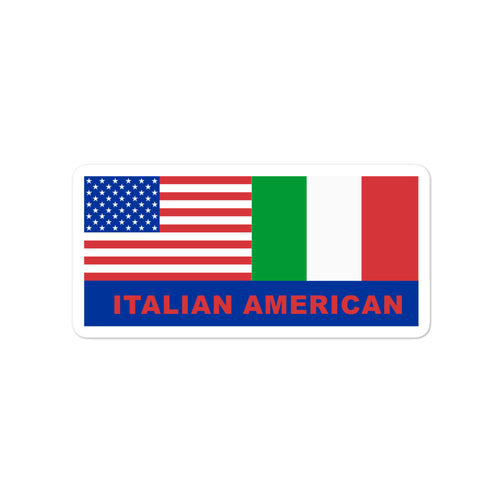 Italian American Flag stickers - Guidogear