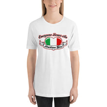 Load image into Gallery viewer, Everyone Loves An Italian Girl - Wings Short-Sleeve Unisex T-Shirt - Guidogear
