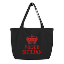 Load image into Gallery viewer, Proud Sicilian Large organic tote bag - Guidogear
