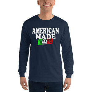 American Made With Italian Parts Unisex Long Sleeve Shirt - Guidogear