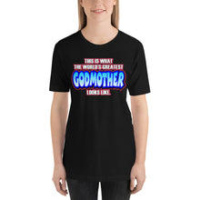 Load image into Gallery viewer, World&#39;s Greatest Godmother Short-Sleeve Unisex T-Shirt - Guidogear
