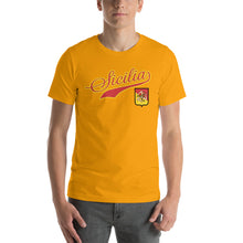 Load image into Gallery viewer, Sicilia Tail With Shield Short-Sleeve Unisex T-Shirt - Guidogear
