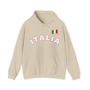 Italia With Flag Unisex Heavy Blend™ Hooded Sweatshirt