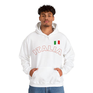 Italia With Flag Unisex Heavy Blend™ Hooded Sweatshirt