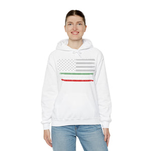 USA - Italian Flag Unisex Heavy Blend™ Hooded Sweatshirt