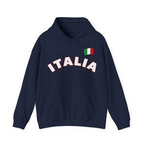 Italia With Flag Unisex Heavy Blend™ Hooded Sweatshirt