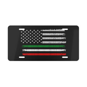 USA Italian Flag Vanity Plate