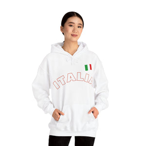 Italia With Flag Unisex Heavy Blend™ Hooded Sweatshirt