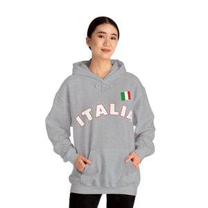 Italia With Flag Unisex Heavy Blend™ Hooded Sweatshirt