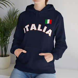 Italia With Flag Unisex Heavy Blend™ Hooded Sweatshirt