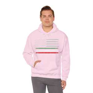 USA - Italian Flag Unisex Heavy Blend™ Hooded Sweatshirt