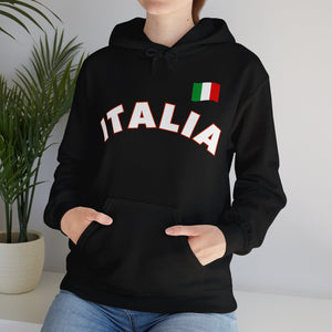 Italia With Flag Unisex Heavy Blend™ Hooded Sweatshirt