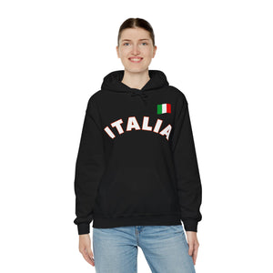 Italia With Flag Unisex Heavy Blend™ Hooded Sweatshirt