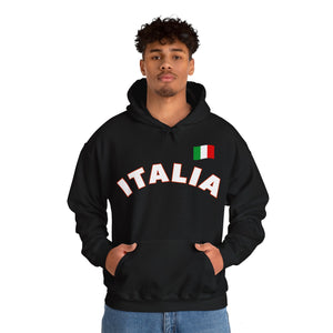 Italia With Flag Unisex Heavy Blend™ Hooded Sweatshirt