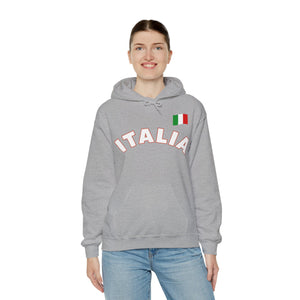 Italia With Flag Unisex Heavy Blend™ Hooded Sweatshirt