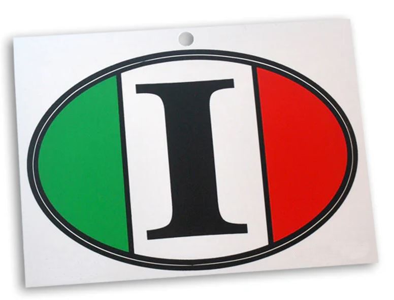 Big I - Italy Oval Decal