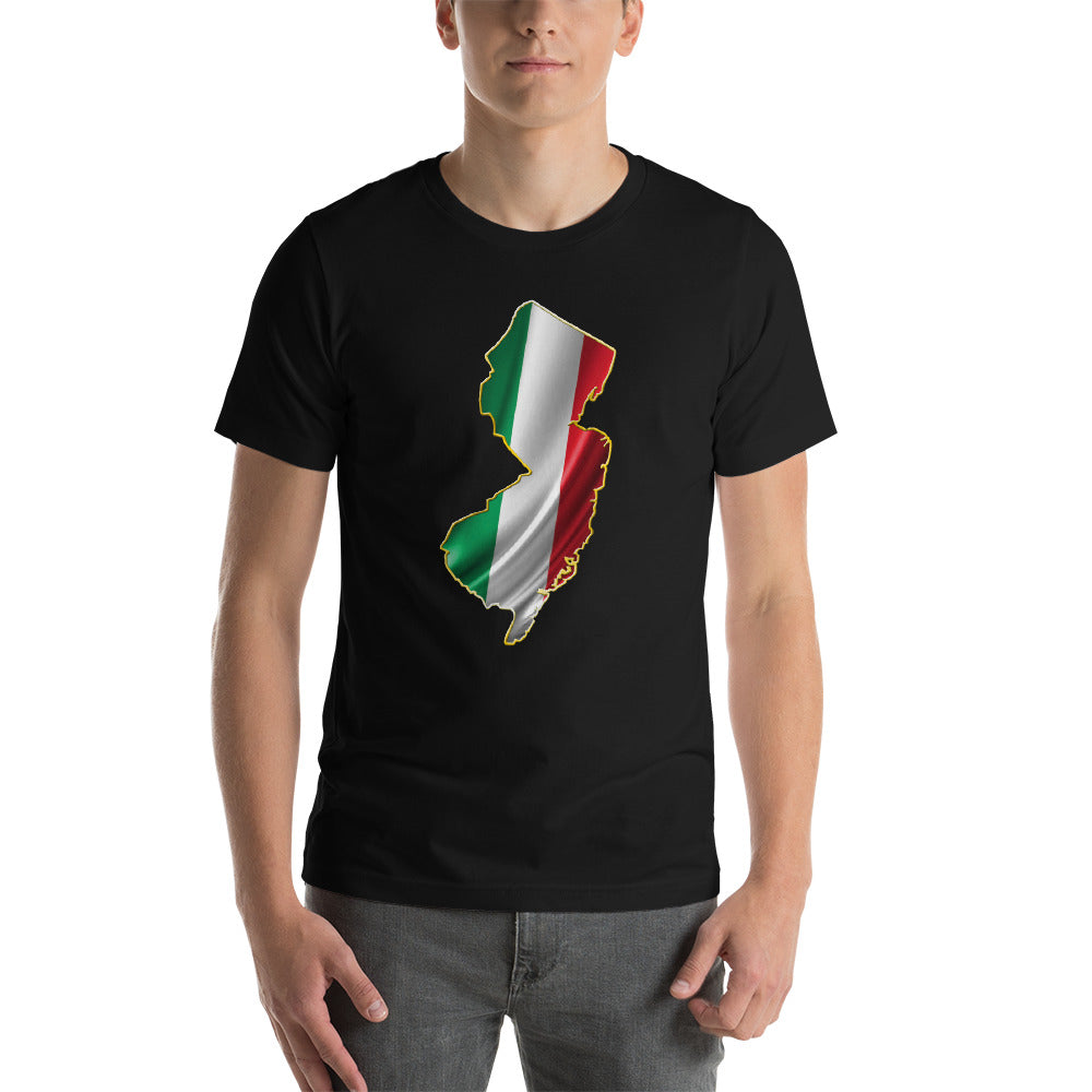 NJ Italian Flag Short-Sleeve Unisex T-Shirt