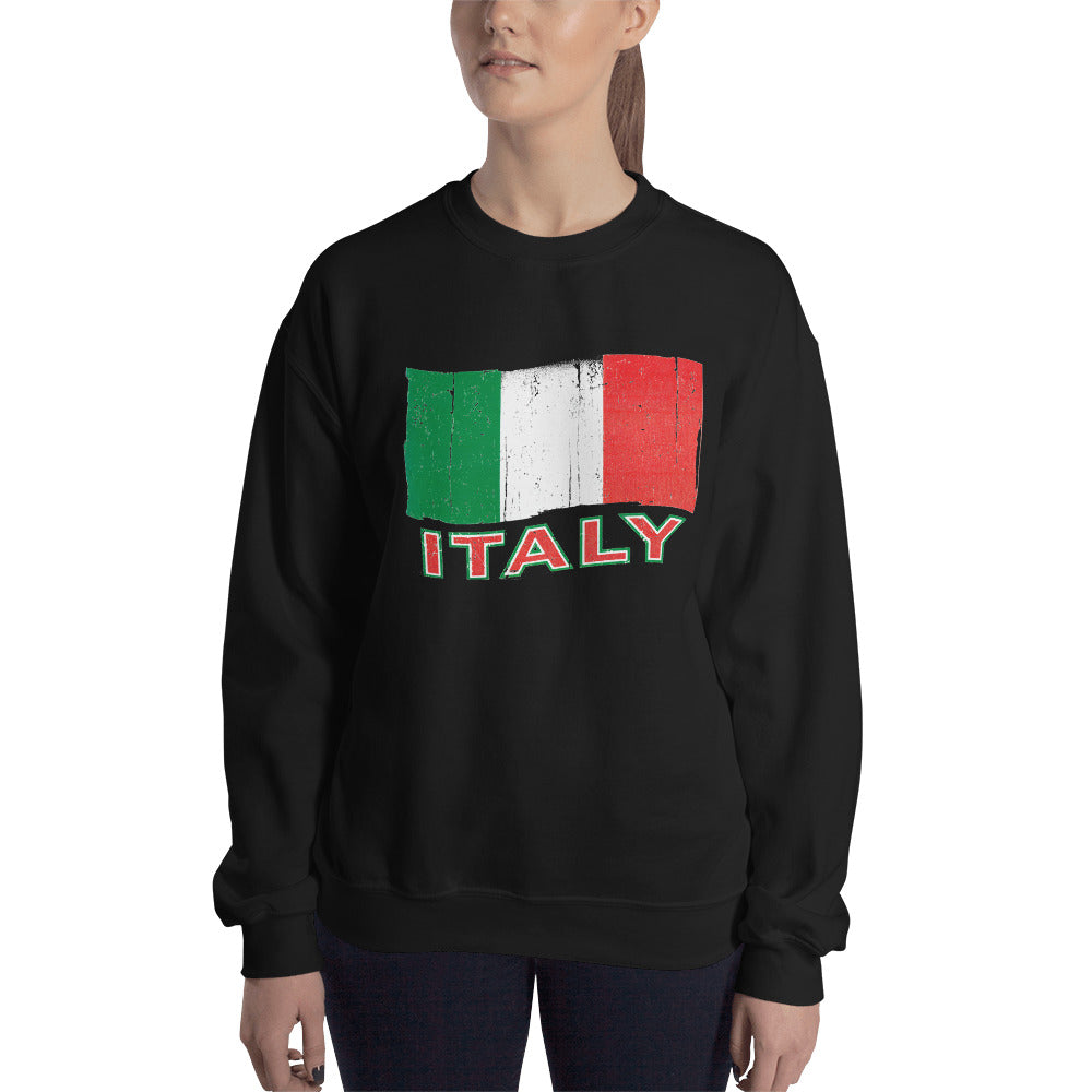 Vintage Italy Flag Unisex Sweatshirt