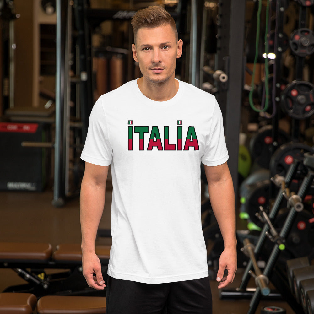 Italia Split Short-Sleeve Unisex T-Shirt