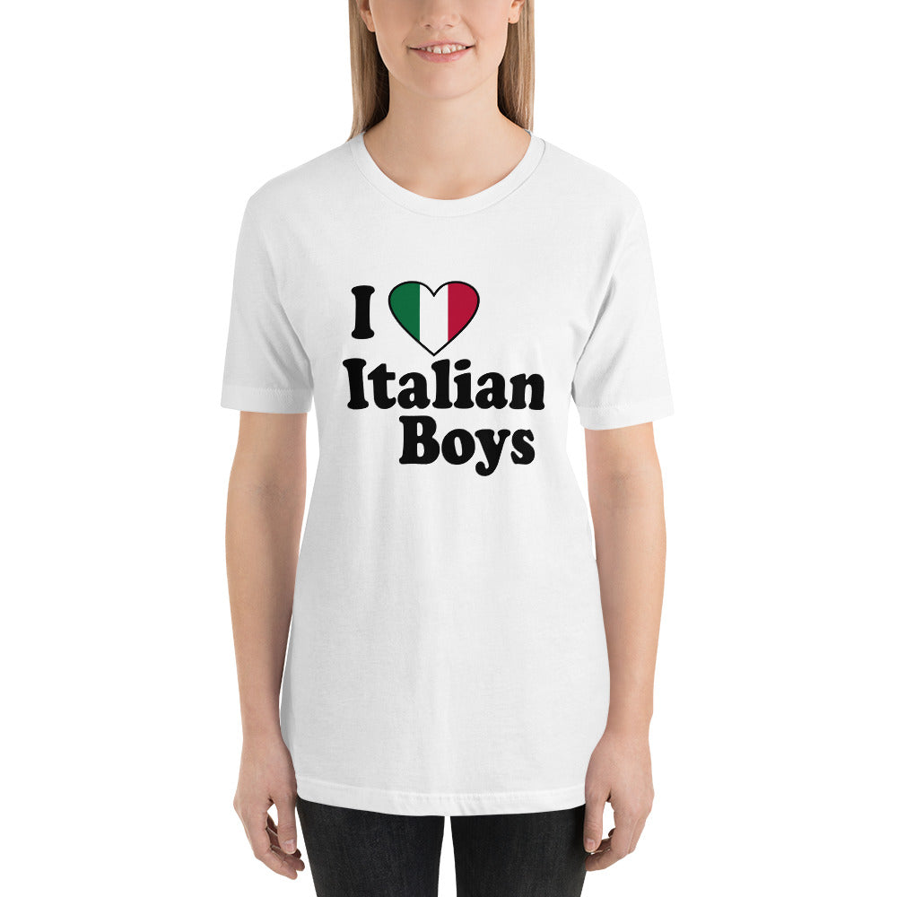 I Love Italian Boys Short-Sleeve Unisex T-Shirt