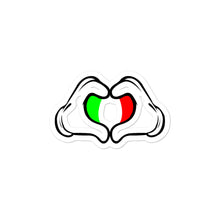 Load image into Gallery viewer, Italian Heart Hands Bubble-free stickers
