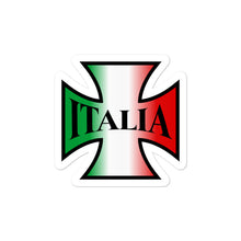 Load image into Gallery viewer, Italia Biker Cross Bubble-free stickers
